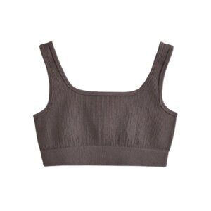Aritzia TnaLife Ribbed Mini Bra Top